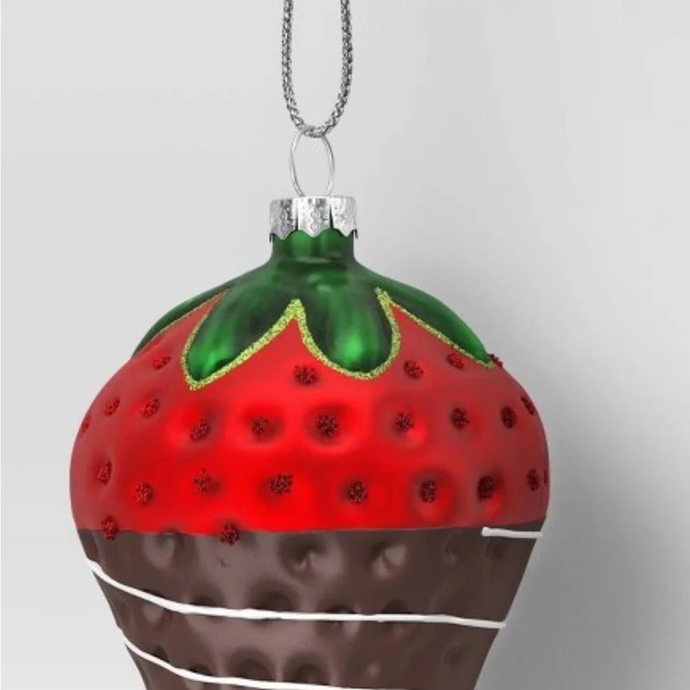 Chocolate Covered Strawberry Ornament